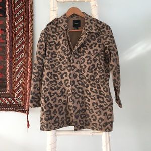 F21 Utility Jacket in Leopard Print