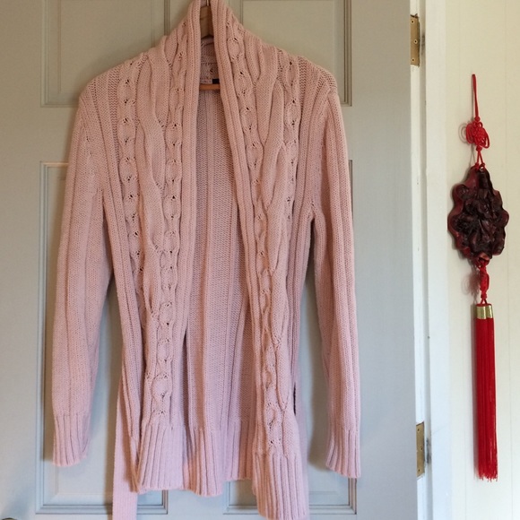 Pink Cotton Cardigan