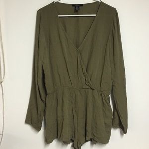 Olive green romper
