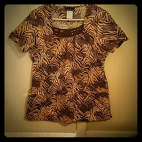Cherokee scrubs top