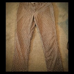 Lands' End Polka Dot Skinny pants