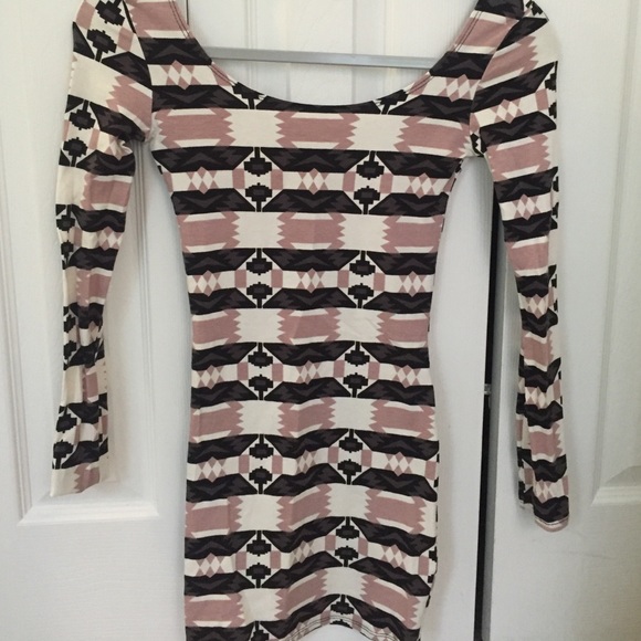 Aztec bodycon dress