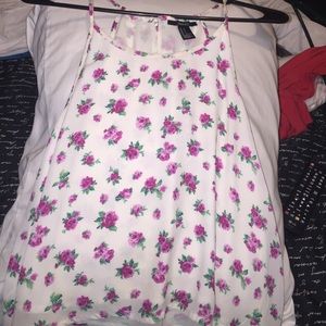 White floral top