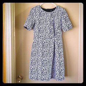 H&M black and white abstract dress!