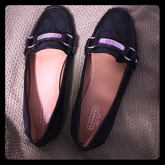 Authentic Coach loafers.
