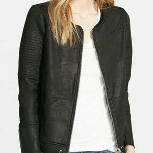 The Kooples Sport leather effect jacket XL NWT