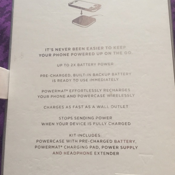 I phone 5/5s Michael Kors power case and powermat - Picture 3 of 4