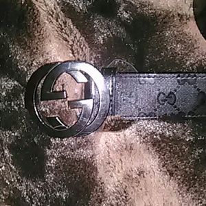 Black Gucci Belt