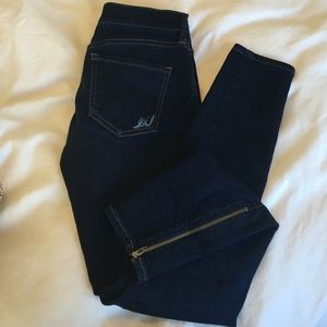 Express jeans.  Ankle length with zippers
