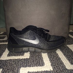Blacked out Cheetah Nike Free 5.0