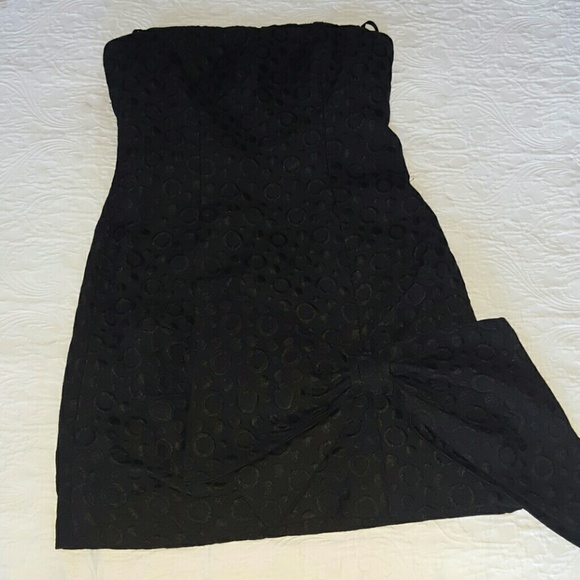 LBD cocktail dress with bow detail