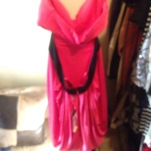 Pink and black mini extra small Bcbg dress