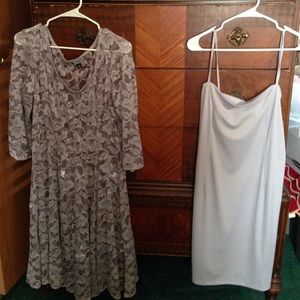 Leslie Fay Lace 2 Piece Dress Size 16