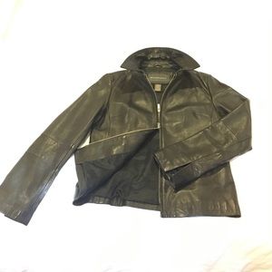 Banana Republic women's leather coat
