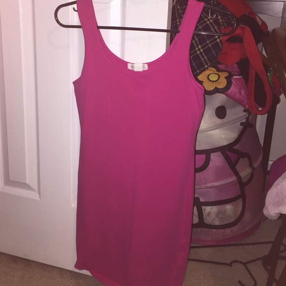 Pink mini dress