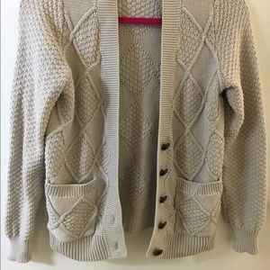 Urban Outfitters Cable Knit Grandpa Cardigan