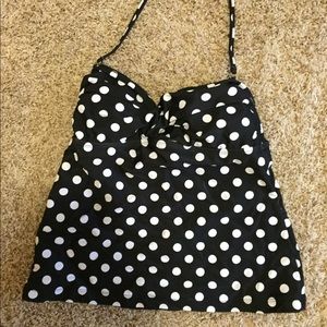 Polka dot tankini top