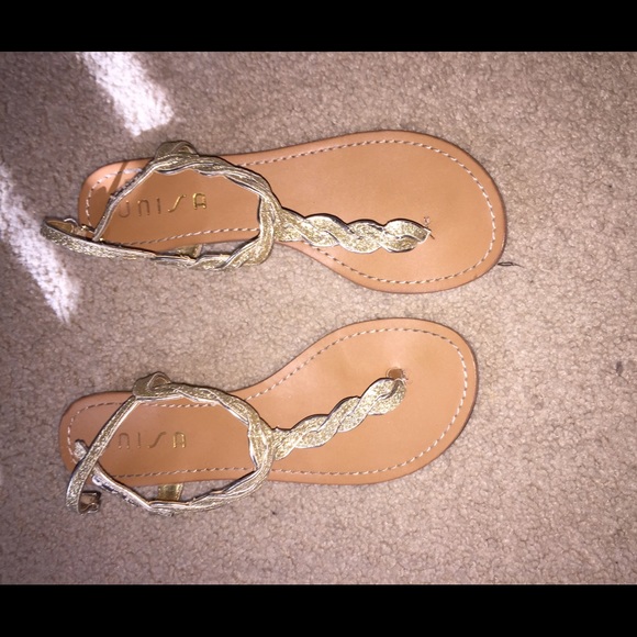 Unisa Shoes - Gold Sparkly Unisa Sandal