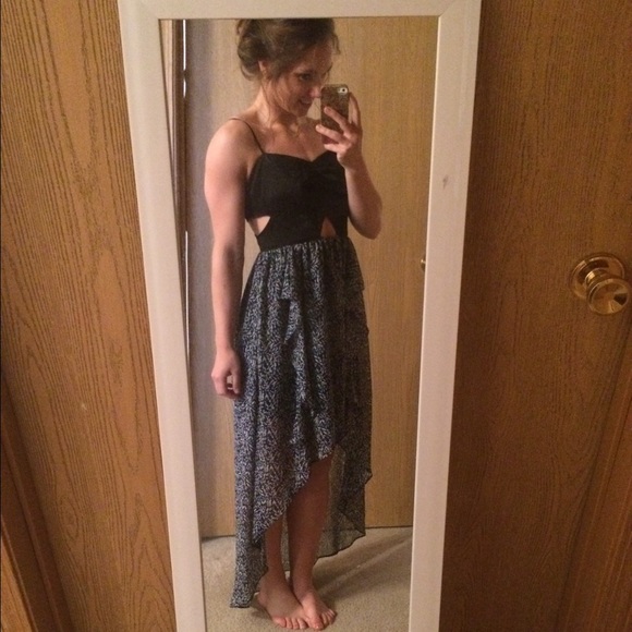BCBG Generation high low cutout dress