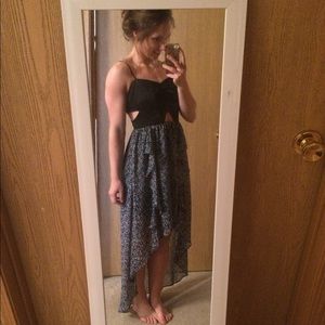 BCBG Generation high low cutout dress