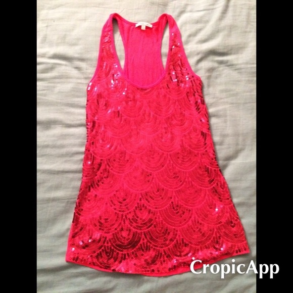 Charlotte Russe blouse red tank top