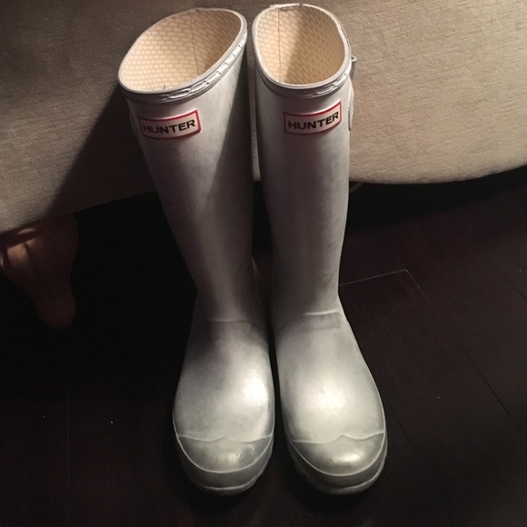 Original metal silver hunter boots