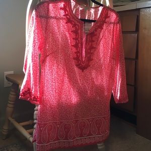 Coral Blouse