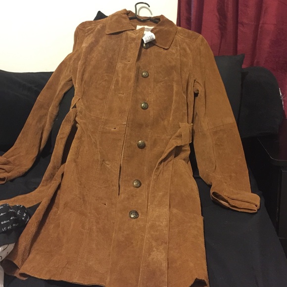 Suede tan jacket - Picture 2 of 4
