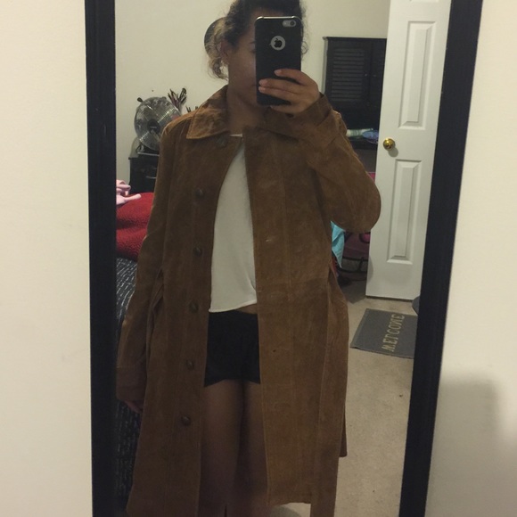 Suede tan jacket - Picture 4 of 4