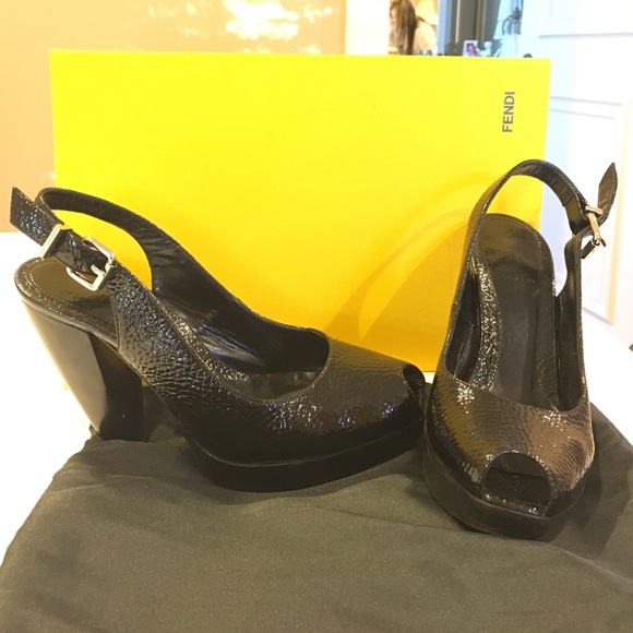 Fendi slim back heels