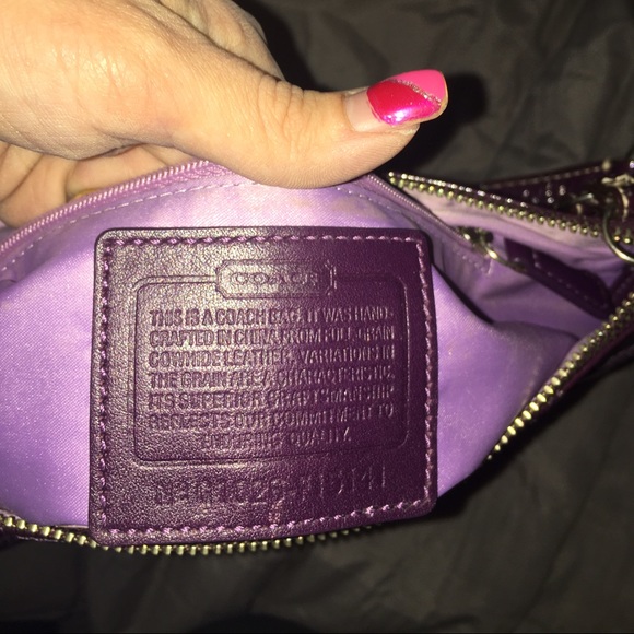 Purple Coach Handbag - Picture 3 of 4