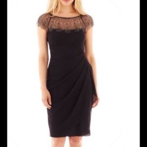 Embellished Side Ruched Dress