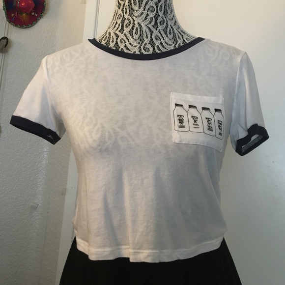 MILK cropped tee