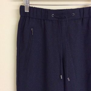 French Connection Navy Metallic Joggers French Connection Navy Metallic Joggers