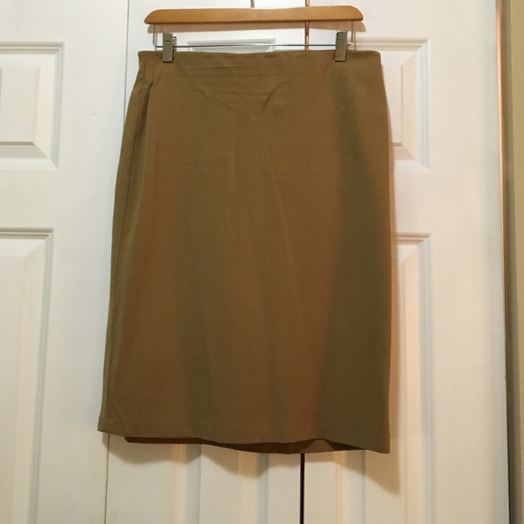 Camel pencil skirt by Grace