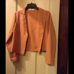 Light coral blazer with one button