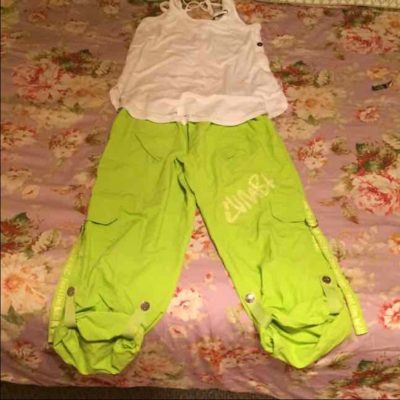 Zumba lemon green pants 🎉ON SALE 🎉