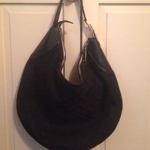 Gucci canvas/leather hobo