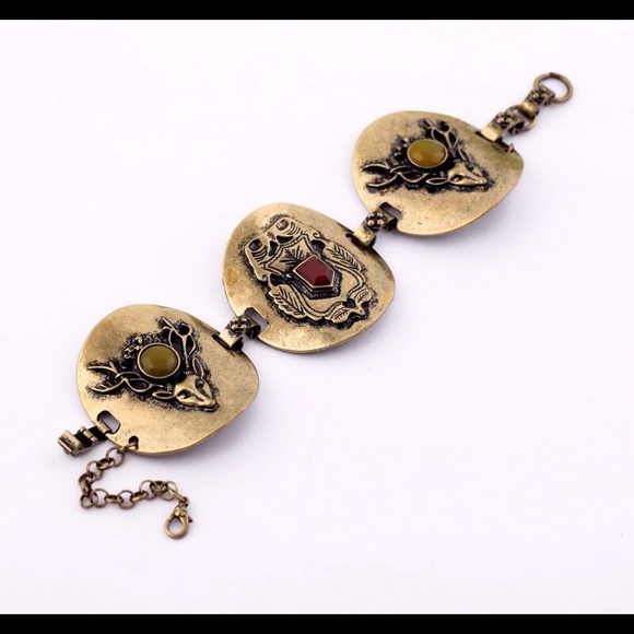 Vintage Punk Golden Bracelet