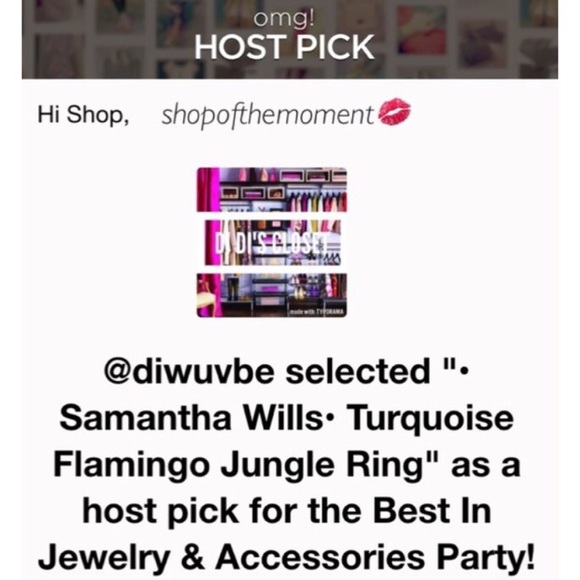 โฆ Samantha Wills โฆ Flamingo Jungle Ring SOLD - Picture 3 of 4