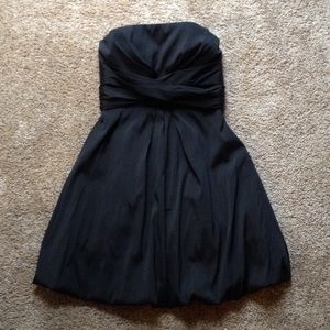 White House Black Market black strapless dress