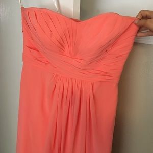 Bridesmaid dress David's bridal, coral reef, sz 12