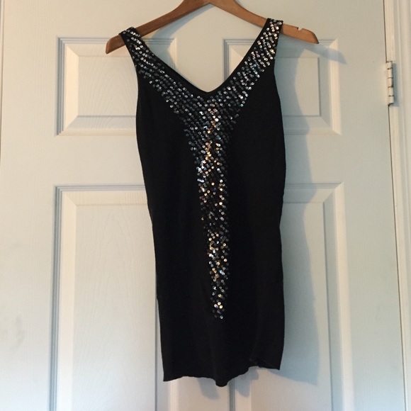 Sparkly sequin Charlotte Russe top Sz medium
