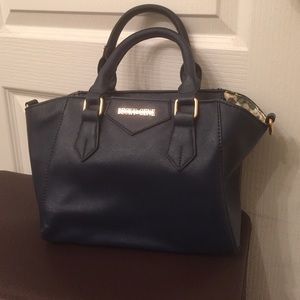 Becky & Gene navy leather purse