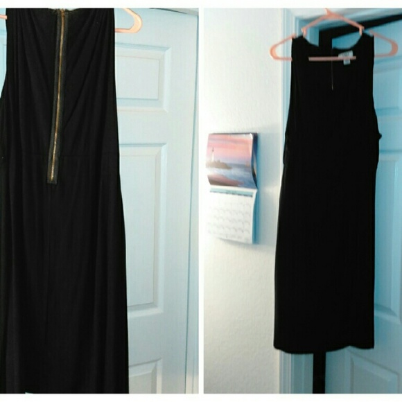 Black cotton dress