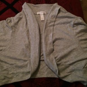 Gray Short Cardigan