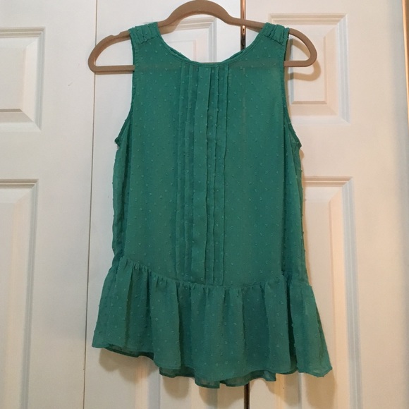 Elle pleated chiffon peplum blouse