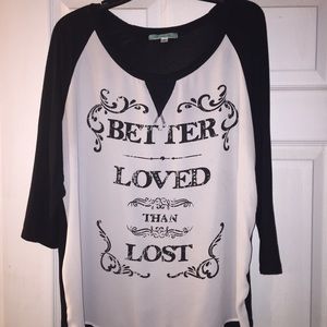 Better Loved Than Lost Raglan Top
