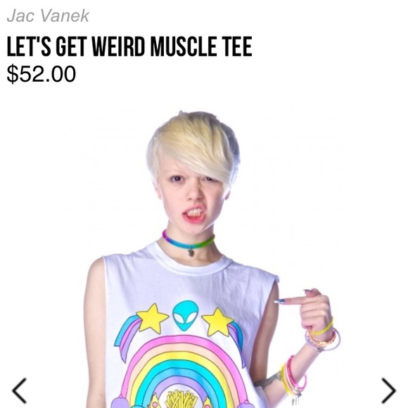 Jac vanek lets get weird muscle tee/tank