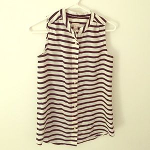 NEVER WORN J CREW Sleeveless Blouse